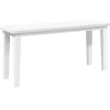 vidaXL Bancos-Banco 90 cm madera maciza caucho blanco
