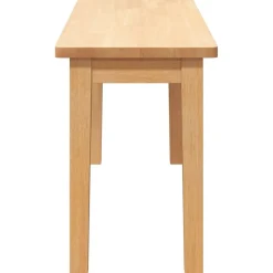 vidaXL Banco 90 cm Madera Maciza Caucho Natural Outlet