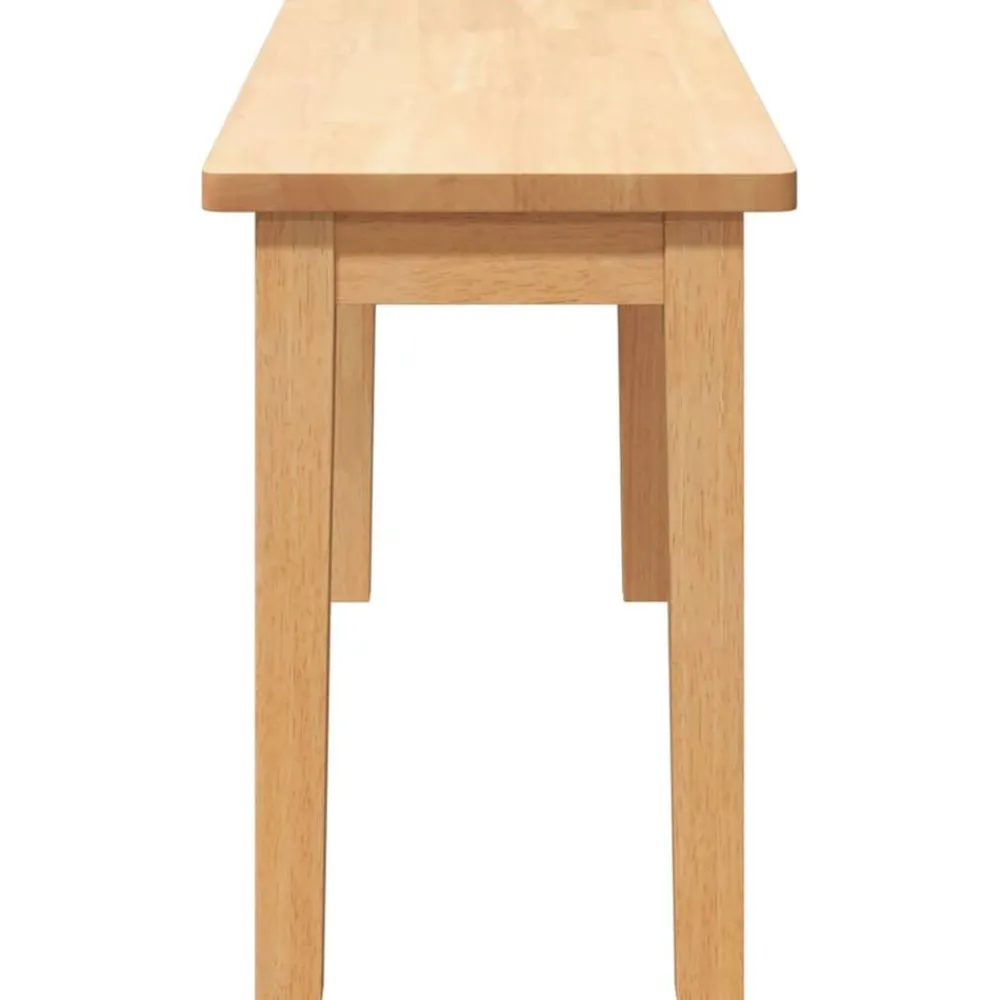 vidaXL Banco 90 cm Madera Maciza Caucho Natural Outlet