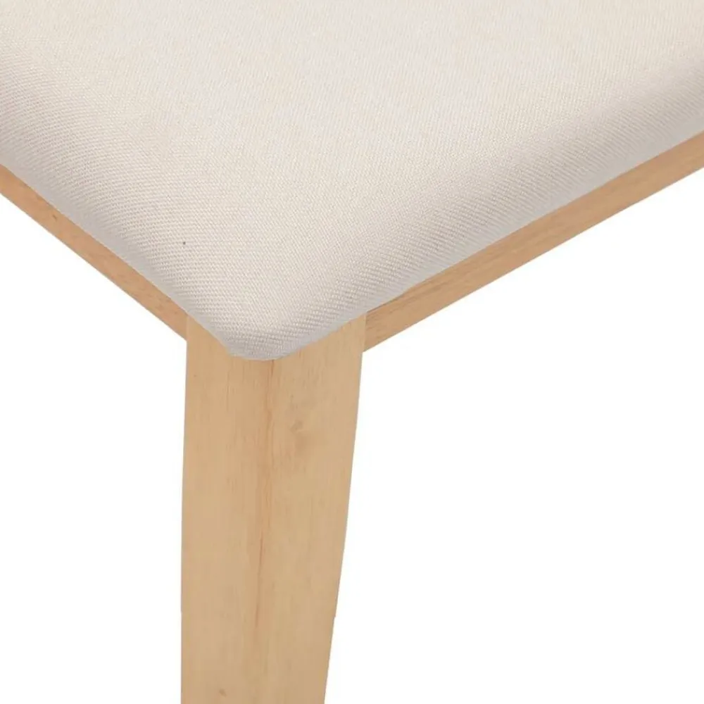 vidaXL Banco 110 cm Madera Maciza Caucho Natural y claro Online