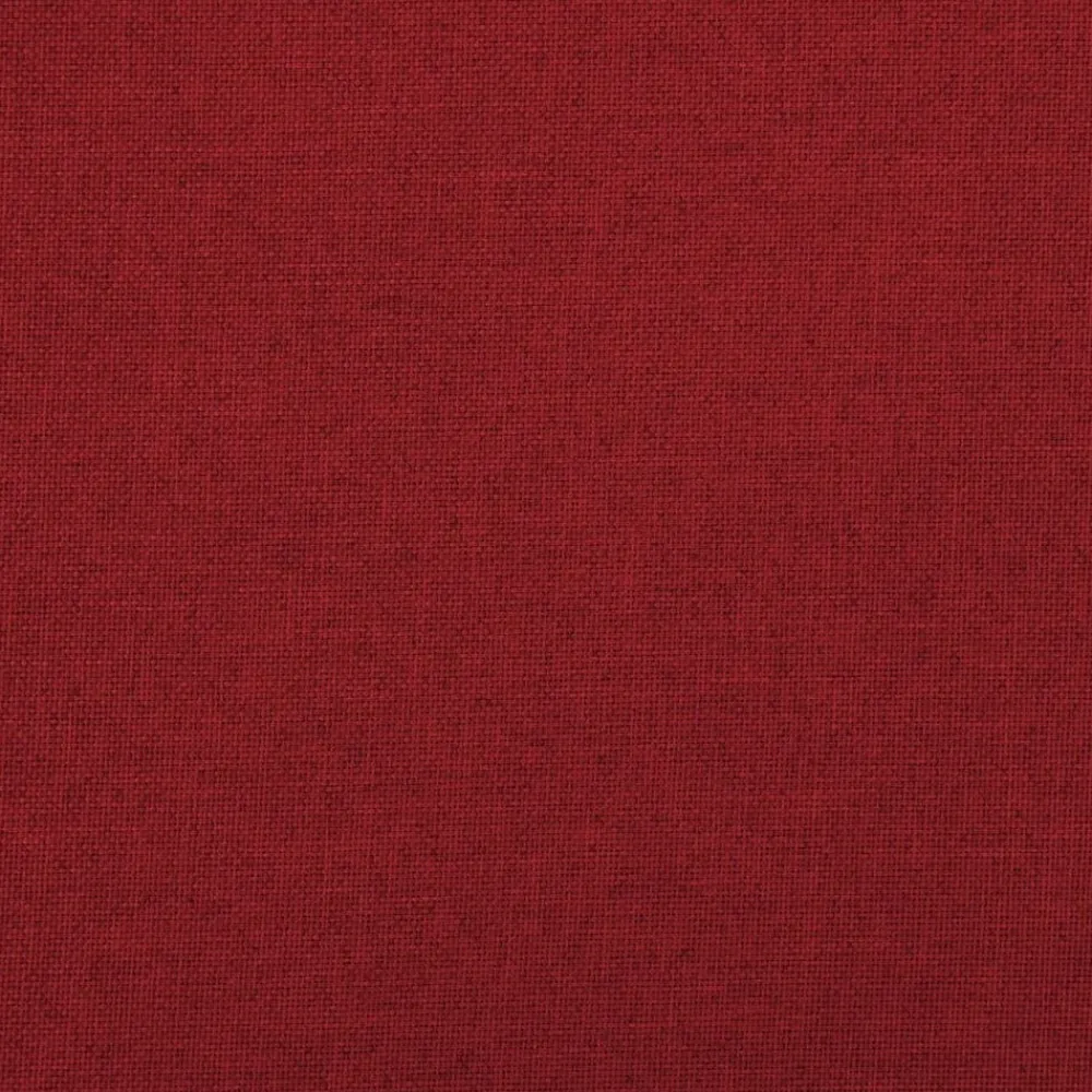 vidaXL Bancos-Banco almacenaje plegable lino sintético rojo tinto 76x38x38 cm
