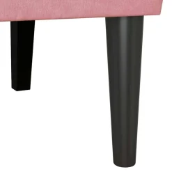 vidaXL Banco Chesterfield 112 x 65,5 x 75 cm Terciopelo Rosa Discount