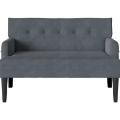 vidaXL Bancos-Banco Chesterfield 112 x 65,5 x 75 cm Terciopelo