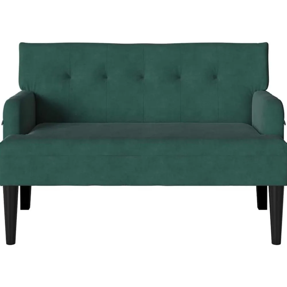 vidaXL Bancos-Banco Chesterfield 112 x 65,5 x 75 cm Terciopelo