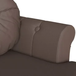 vidaXL Banco Chesterfield Marrón 120.5 x 65 x 75 cm Cuero sintético Marr&oacute;n Best