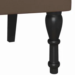 vidaXL Banco Chesterfield Marrón 120.5 x 65 x 75 cm Cuero sintético Marr&oacute;n Best