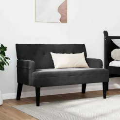 vidaXL Bancos-Banco Chesterfield 112 x 65,5 x 75 cm Terciopelo