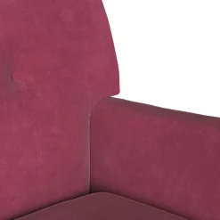 vidaXL Bancos-Banco Chesterfield Rojo vino 112 x 65,5 x 75 cm Terciopelo