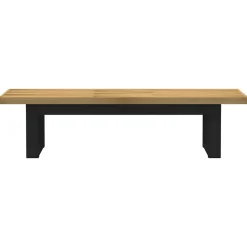 vidaXL Bancos-Banco comedor NOAIN patas forma U madera maciza pino