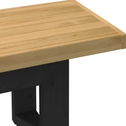 vidaXL Bancos-Banco comedor NOAIN patas forma U madera maciza pino