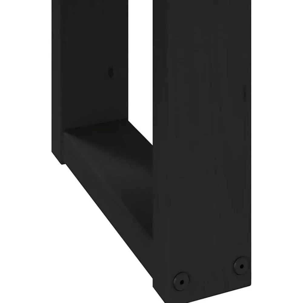 vidaXL Bancos-Banco comedor NOAIN patas forma U madera maciza pino