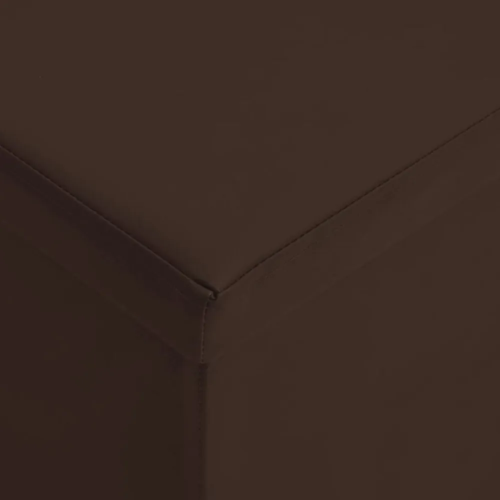 vidaXL Banco con almacenaje plegable marrón PVC Marrón Discount