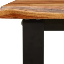 vidaXL Bancos-Banco con borde vivo madera maciza de acacia 110 cm