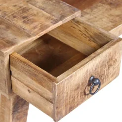 vidaXL Banco con cajón madera maciza de mango 120x36x60 cm Discount