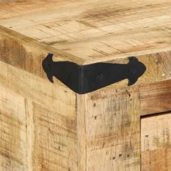 vidaXL Bancos-Banco con cajón Marrón 110 x 35 x 50 cm Mango rugoso