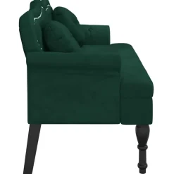 vidaXL Bancos-Banco con cojines Terciopelo 120,5x65x75 cm