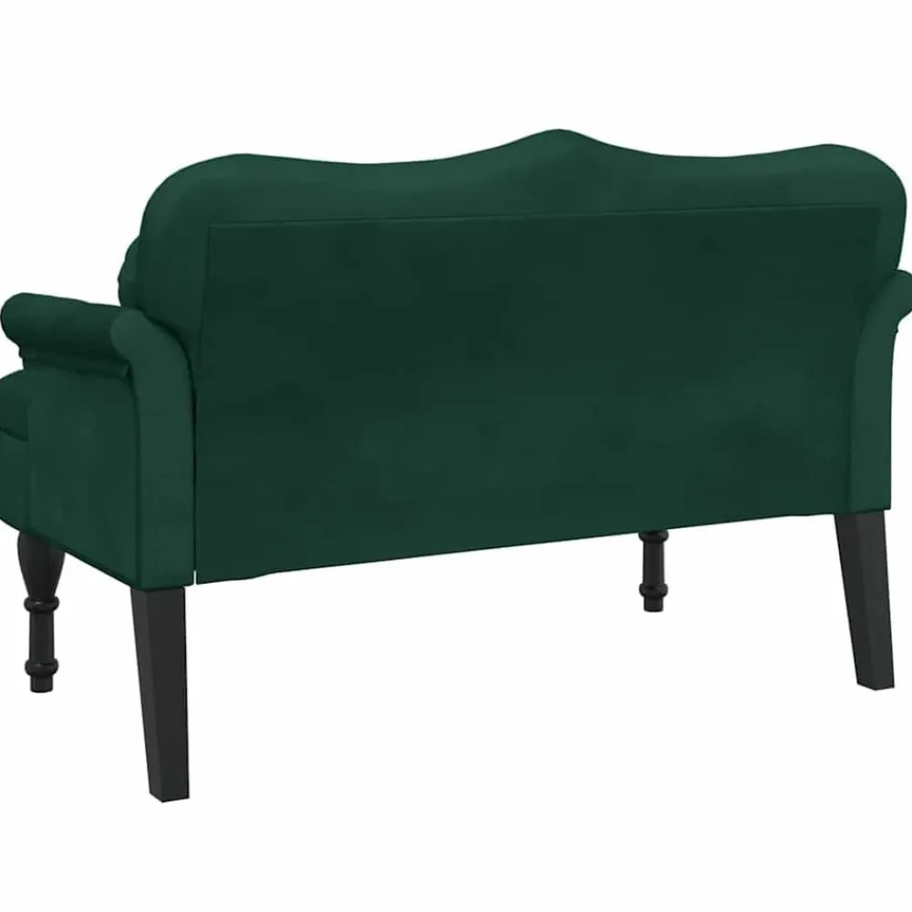 vidaXL Bancos-Banco con cojines Terciopelo 120,5x65x75 cm