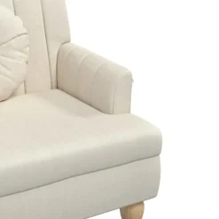 vidaXL Banco con cojines 113x64,5x75,5 cm Lino Sale