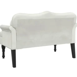vidaXL Bancos-Banco con cojines terciopelo 120,5x65x75 cm