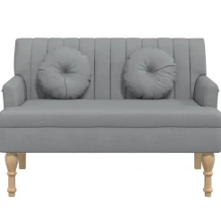 vidaXL Bancos-Banco con cojines tela 113x64,5x75,5 cm