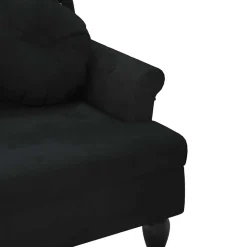vidaXL Banco con cojines Terciopelo 120,5x65x75 cm Negro Hot