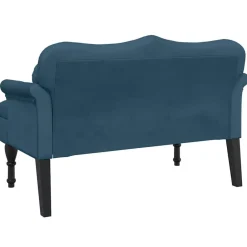 vidaXL Bancos-Banco con cojines terciopelo 120,5x65x75 cm