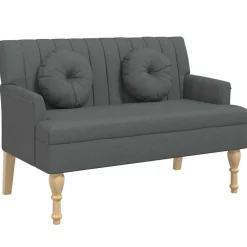 vidaXL Bancos-Banco con cojines tela 113x64,5x75,5 cm