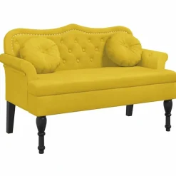 vidaXL Bancos-Banco con cojines terciopelo 120,5x65x75 cm