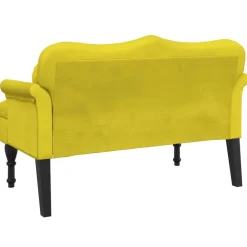 vidaXL Bancos-Banco con cojines terciopelo 120,5x65x75 cm