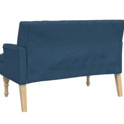 vidaXL Bancos-Banco con cojines tela 113x64,5x75,5 cm