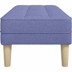 vidaXL Banco con cojín Azul jeans 113 x 57 x 39 cm tela Azul vaquero