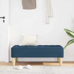 vidaXL Bancos-Banco con cojín 113 x 57 x 39 cm tela