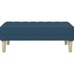 vidaXL Bancos-Banco con cojín 113 x 57 x 39 cm tela