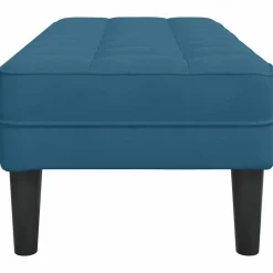 vidaXL Banco con cojín 113 x 57 x 39 cm Terciopelo Azul Best
