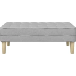 vidaXL Bancos-Banco con cojín 113 x 57 x 39 cm tela