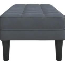 vidaXL Banco con cojín 113 x 57 x 39 cm Terciopelo Gris oscuro Outlet