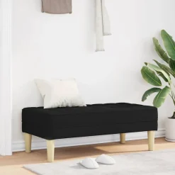 vidaXL Bancos-Banco con cojín 113 x 57 x 39 cm tela