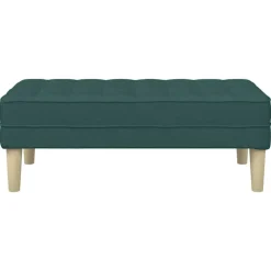 vidaXL Bancos-Banco con cojín 113 x 57 x 39 cm tela