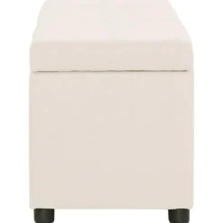 vidaXL Bancos-Banco con espacio de almacenaje 116 cm poliéster color