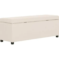 vidaXL Bancos-Banco con espacio de almacenaje 116 cm poliéster color