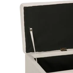 vidaXL Bancos-Banco con espacio de almacenaje 116 cm poliéster color