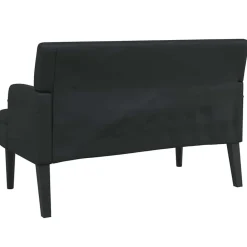 vidaXL Bancos-Banco con respaldo 112x65,5x75 cm Cuero sintético