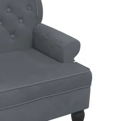 vidaXL Bancos-Banco con respaldo terciopelo 119,5x64,5x75 cm