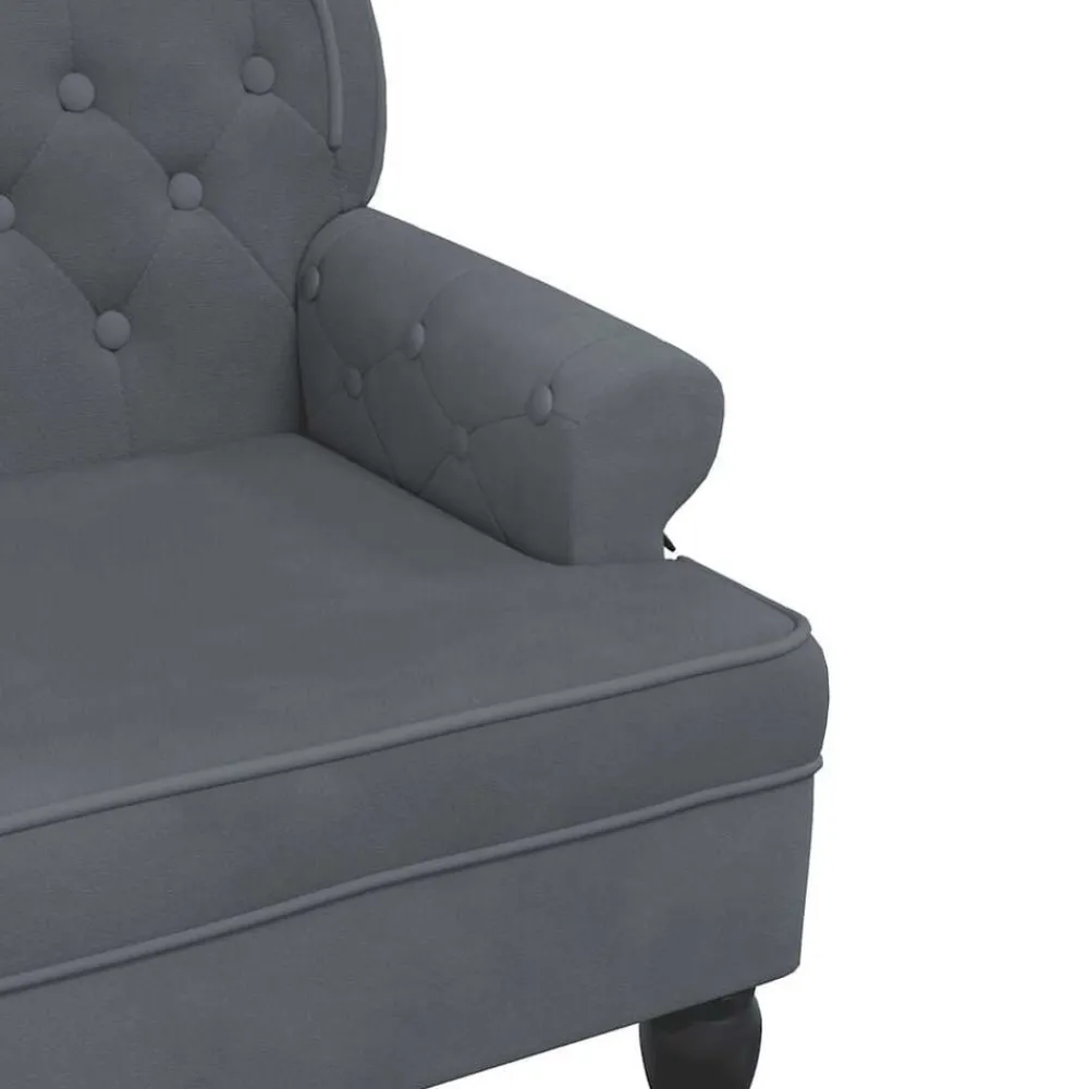vidaXL Bancos-Banco con respaldo terciopelo 119,5x64,5x75 cm