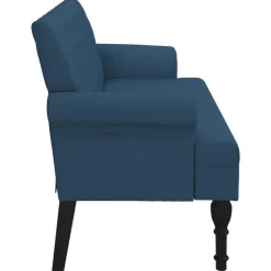 vidaXL Bancos-Banco con respaldo tela 120x62x75,5 cm