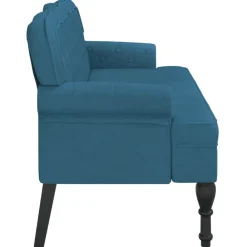 vidaXL Bancos-Banco con respaldo terciopelo 119,5x64,5x75 cm