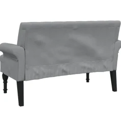 vidaXL Bancos-Banco con respaldo tela 120x62x75,5 cm