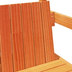 vidaXL Bancos-Banco con techo madera maciza pino marrón cera 117,5x70x176,5cm