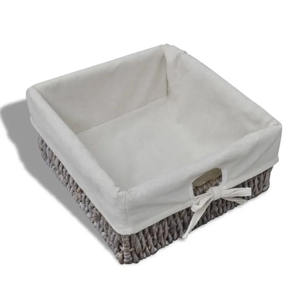 vidaXL Banco de almacenaje de madera de Paulownia marrón 62x33x42 cm New