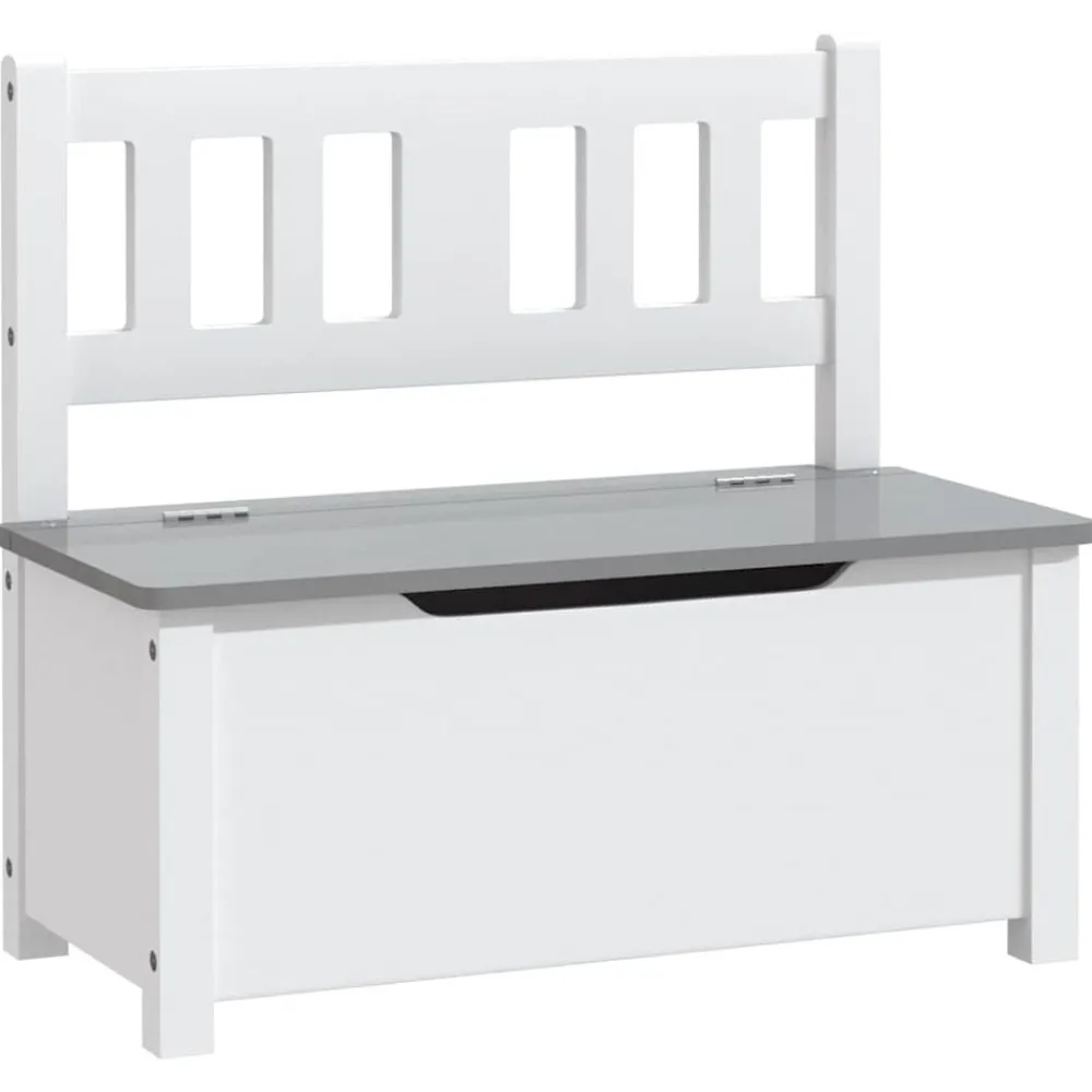 Niños vidaXL Mobiliario Para Bebés Y Niños Pequeños-Banco de almacenaje para niños MDF 60x30x55 cm